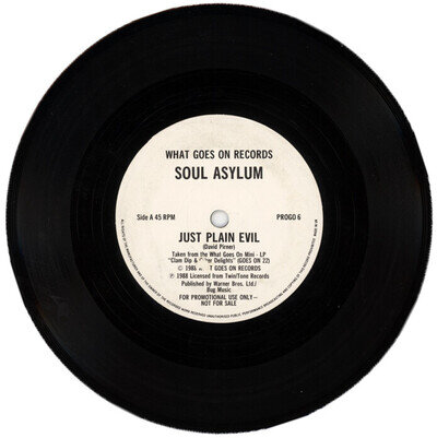 SOUL ASYLUM "JUST PLAIN EVIL c/w GOIN' DOWN" DEMO 1988 INDIE ROCK