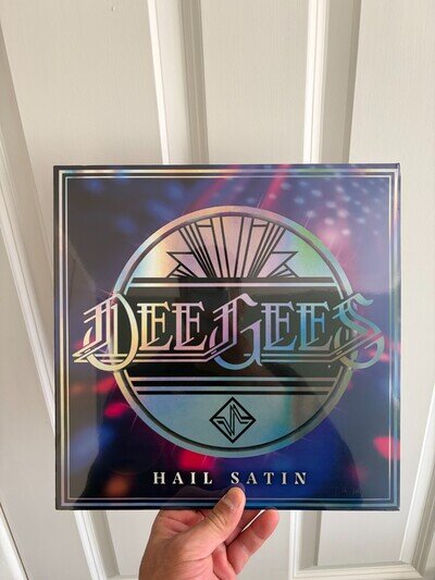Dee Gees HAIL SATAN PURPLE LP Foo Fighters Bee Gees tribute Nirvana Dave Grohl