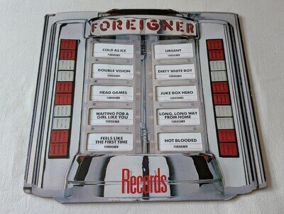 FOREIGNER - RECORDS (UK 1982 RELEASE - GATEFOLD SLEEVE - INNER SLEEVE - VG/VG+)