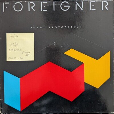 Foreigner Agent Provocateur Vinyl Record VG/VG 781999 1984