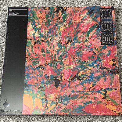 BRAND NEW FOALS COLLECTED REWORKS TRIPLE PINK YELLOW GREEN VINYL FACTORY SEALED