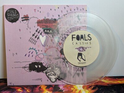 FOALS - CASSIUS / THE CHRONIC - 7" CLEAR VINYL SINGLE 2008