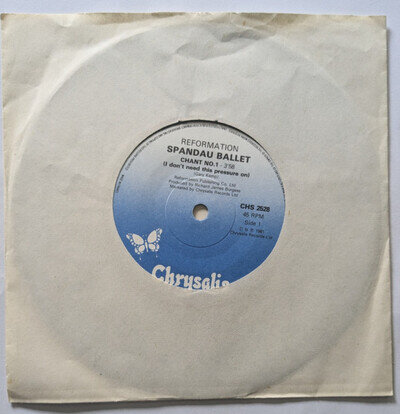 Spandau Ballet – Chant No. 1 (I Don't Need This Pressure On (1981 MINT 7" Vinyl