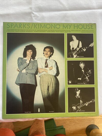 Sparks Kimono My House Vinyl Record UK 1974 1st Press Island ILPS 9272 Ex/Ex