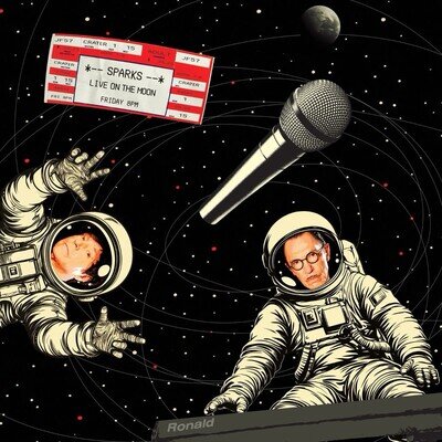 Sparks - Live on The Moon LTD Moon Marble Silver 2LP Vinyl NEW PRE-SALE 04/09/26