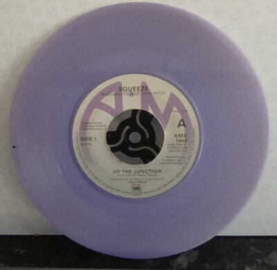 SQUEEZE 'UP THE JUNCTION' 7" VINYL SINGLE. LILAC COLOURED VINYL