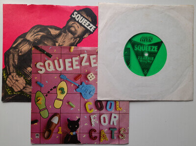 3x Squeeze 7": Take Me I'm Yours (Edit); Cool For Cats; Wrong Way. VG+ to Ex