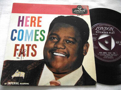 FATS DOMINO ~ HERE COMES FATS Vol. 1 ** 1960 UK Tri LONDON 7" EP