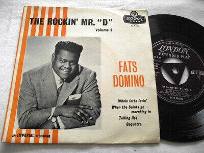 FATS DOMINO ~ THE ROCKIN' MR. "D" ** 1959 UK Tri LONDON 7" EP