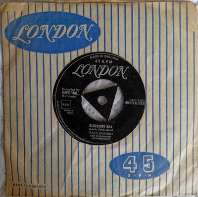 Fats Domino "Blueberry Hill" vinyl single 50s rock'n'roll