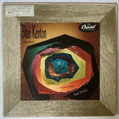 STAN KENTON AND HIS ORCHESTRA 10” RECORD ‘STAN KENTON PRESENTS’ (CAPITOL)
