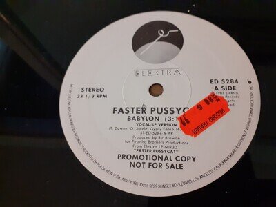 Faster Pussycat – Babylon - 1987 - US - Promo 12" Vinyl Single - discog + photo