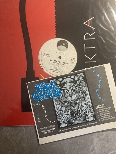 faster pussycat - babylon 12 inch promo record