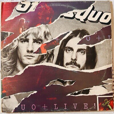 Status Quo Live! 12" Vinyl Double LP Stereo 33 RPM Vertigo 1977 see description