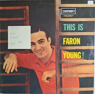 Faron Young This Is Faron Young Vinyl Record VG/VG HAT3092 1985
