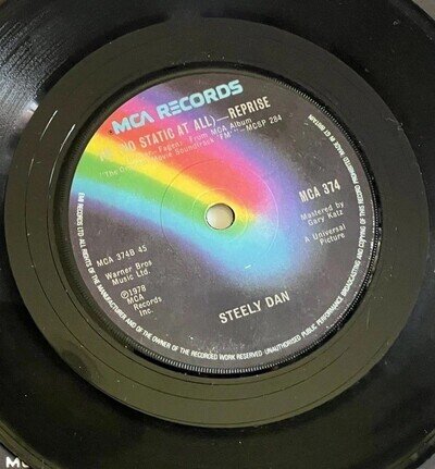 Steely Dan - FM (No Static At All) - 1978 UK Pop 7" vinyl 1978 MCA 374 VG