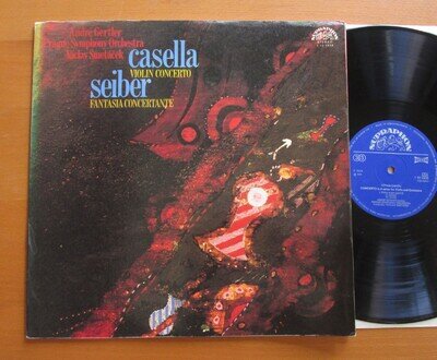 Casella Violin Concerto Seiber Fantasia Andre Gertler Supraphon 1 10 1838 NM