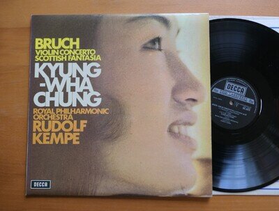 SXL 6573 Kyung-Wha Chung Bruch Violin Concerto Scottish Fantasia Kempe Decca EX