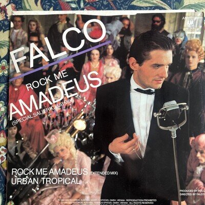 Vinyl 7 inch Record Single Falco Rock Me Amadeus 1985.