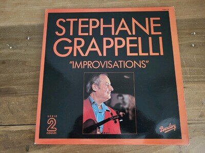 Stéphane Grappelli, "Improvisations" Barclay, 96 069/70 VG+2 x LP's (1980)
