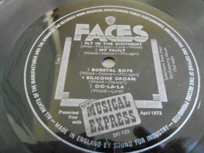 Faces - "Excerpts From LP - Oo La La / Dishevelment Blues" FLEXI-DISC 7" Single