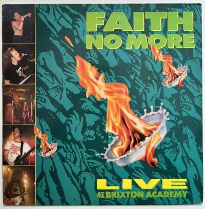 Faith No More : Live At The Brixton Academy 1991 UK vinyl LP G+/VG+ A1/B1 press