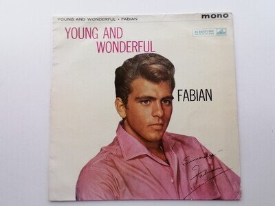 FABIAN ORIG 1960 UK LP YOUNG AND WONDERFUL HIS MASTER'S VOICE EX