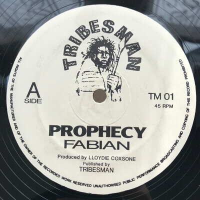 Fabian ‎– Prophecy - Tribesman 12"- Classic Roots Reggae