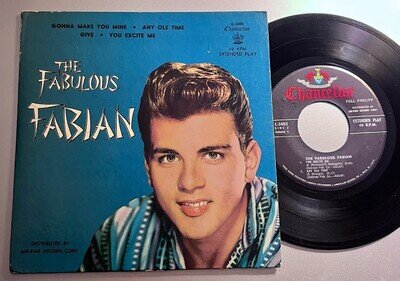1959 Rock & Roll 45 EP - FABIAN "The Fabulous Fabian" CHANCELLOR #5005