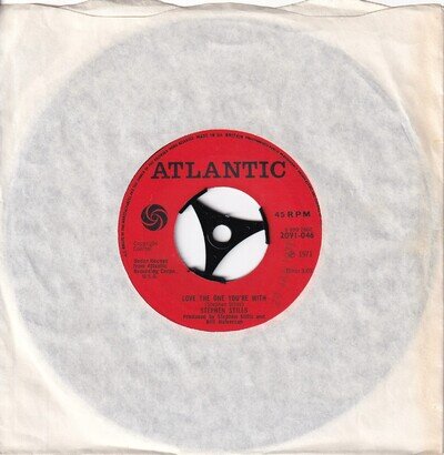 70s Pop Rock STEPHEN STILLS love the one you're with 1971 UK 7" Vinyl 45 Mint