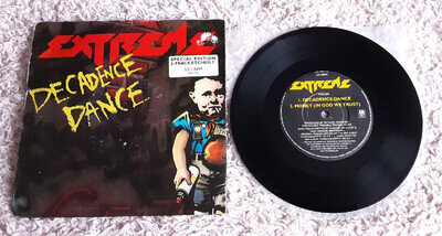 Extreme – Decadence Dance - 7" Vinyl Record UK 1991 EX (Etched LTD ED)