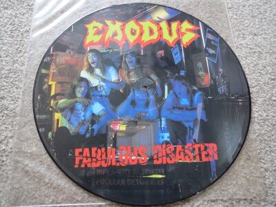 EXODUS ~FABULOUS DISASTER~ VERY HARD TO FIND RARE PRESS LP VINYL SLAYER 1989 EX