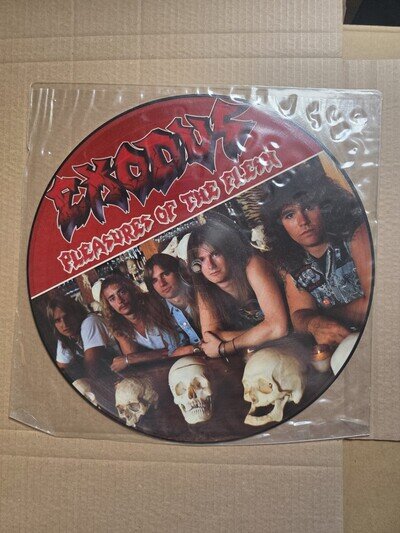 EXODUS PLEASURES OF THE FLESH VINYL PICTURE DISC 1987 MUSIC FOR NATIONS MFN 77P