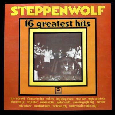 Steppenwolf - 16 Greatest Hits Vinyl LP (LP Record, Compilation) - NM/VG+