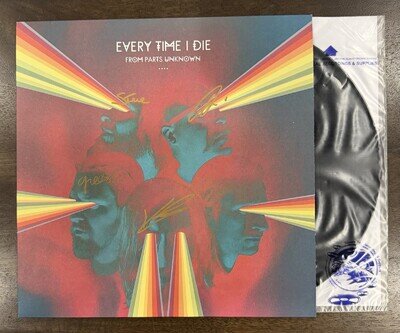 Every Time I Die SIGNED From Parts Unknown Black AUTOGRAPHED Vinyl LP Record