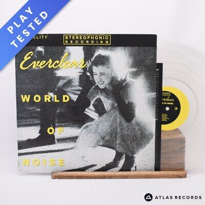 Everclear World Of Noise A-1 B-1 Clear Insert LP Vinyl Record FIRELP 46 - EX/EX