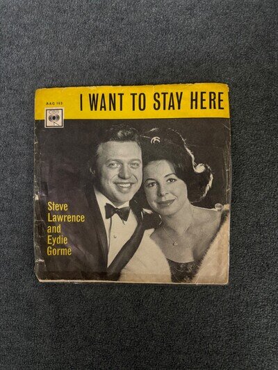 Steve Lawrence & Eydie Gorme I Want To Stay Here / Ain’t Love 7" 45 Vinyl