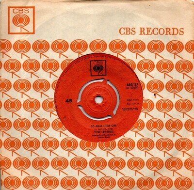 Steve Lawrence:Go away little girl/If you love her tell her so:UK CBS:1962