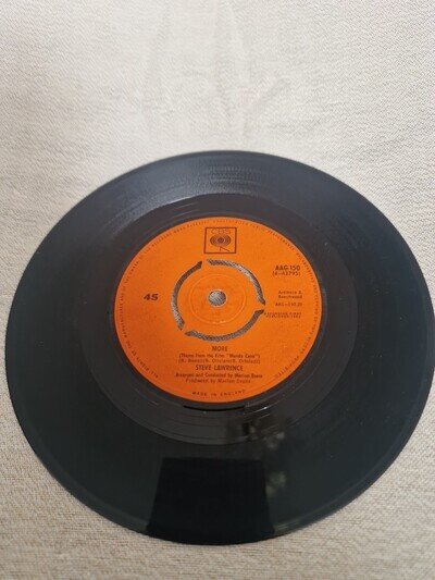 More Steve Lawrence 7 Inch Vinyl Single Record CBS AAG150 1963 First Press Uk