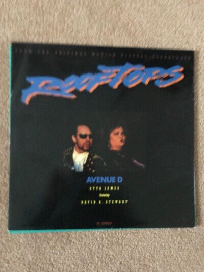 Etta James & Dave Stewart 12” vinyl single Avenue D 1989 Capitol Records vg cond