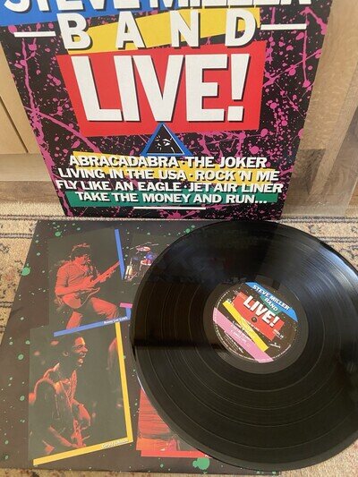 STEVE MILLER BAND LIVE! - Vinyl LP - 1983 Phonogram MERL18 MINT CONDITION