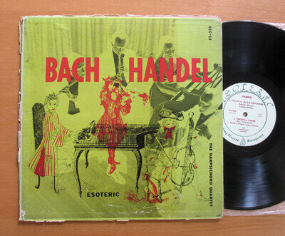 E-528 Bach Handel Harpsichord Quartet Cello Trio Sonata Esoteric (Split Cover)