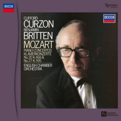 ESOTERIC Clifford Curzon Benjamin Britten Mozart Piano Concertos 2 LP Record