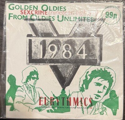 Eurythmics – Sexcrime 7” 1984 SEALED Oldies Unlimited 99p Bag Edition Rare