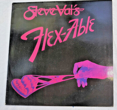 STEVE VAI "FLEX-ABLE" 1984 UK VINYL LP GRUB3
