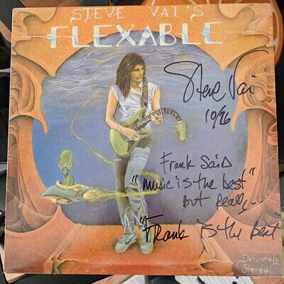 STEVE VAI-FLEX/ABLE ( 1st Pressing) AKASHIC 777 Mint Condition, Autographed