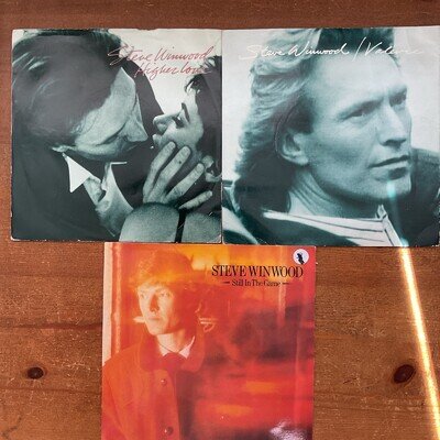 JOB LOT - STEVE WINWOOD 3 x 7 “ SINGLES - ALL LISTED
