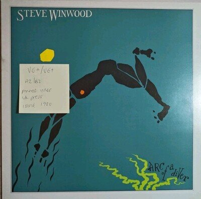 Steve Winwood Arc Of A Diver Vinyl Record VG+/VG+ ILPS 9576 1980