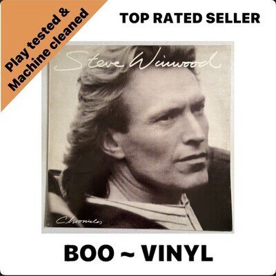 Steve Winwood Chronicles (best of) Original Vinyl LP 1987 Island Pop Rock EX /EX