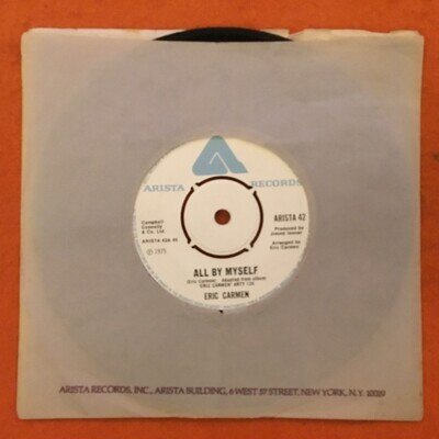 Eric Carmen- All By Myself- Last Night- Arista Records - 7” 1975